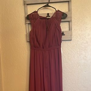 Burgundy bridesmaid dress